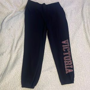 Black Victoria Sweatpants